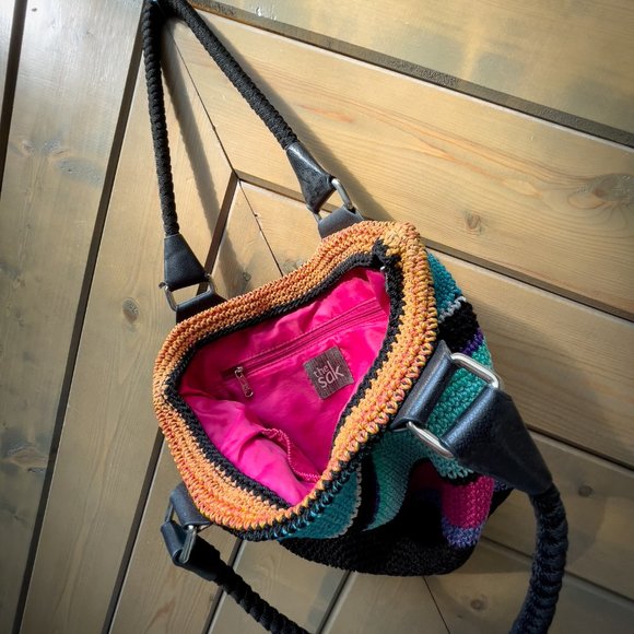 The Sak Rainbow Striped Crochet Purse - Picture 2 of 4